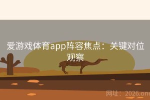 爱游戏体育app阵容焦点：关键对位观察